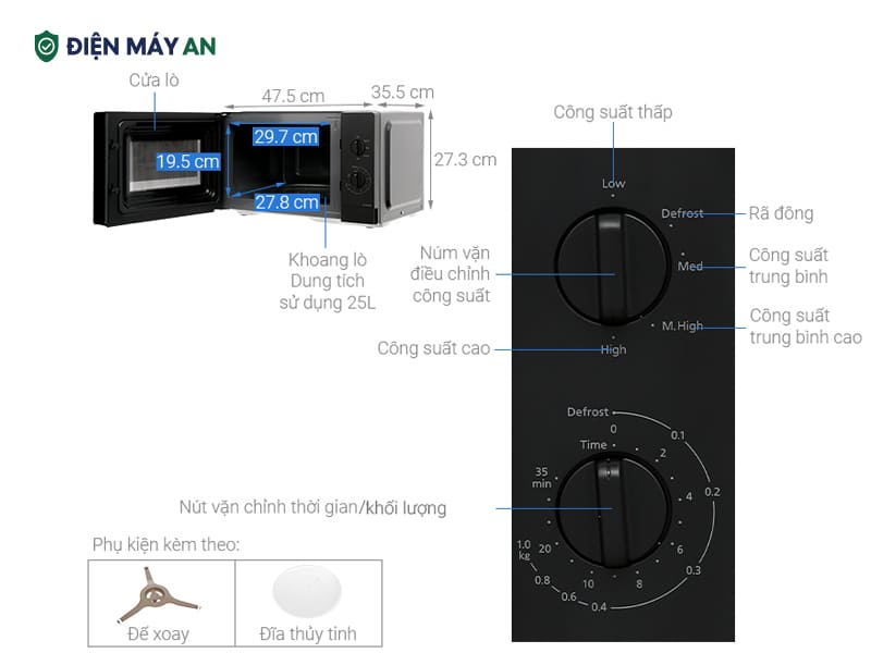 Lò vi sóng Panasonic NN-SM33NBYUE